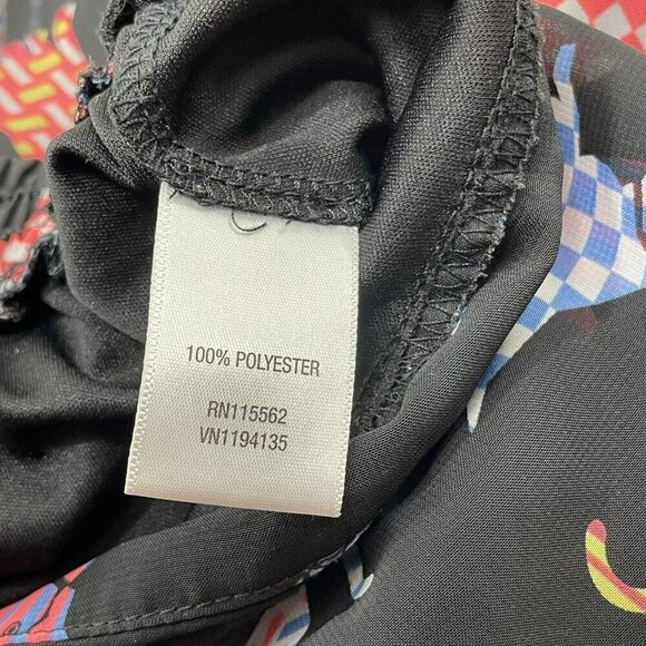 Disney Dsigned Skirt Sheer Cat Dog Lagenlook Girl Junior Size L W24 Elastic Midi - Picture 7 of 12